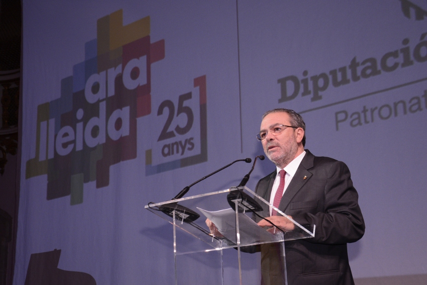 Joan Reñé a l'acte commemoratiu del 25è aniversari del Patronat de Turisme