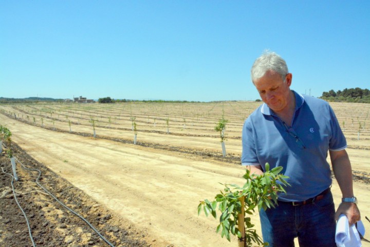 Joan Girona a la finca de Maials propietat de la Diputació de Lleida