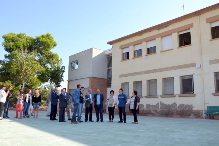 Reñé visita l'escola Sant Jordi de Puigverd de Lleida