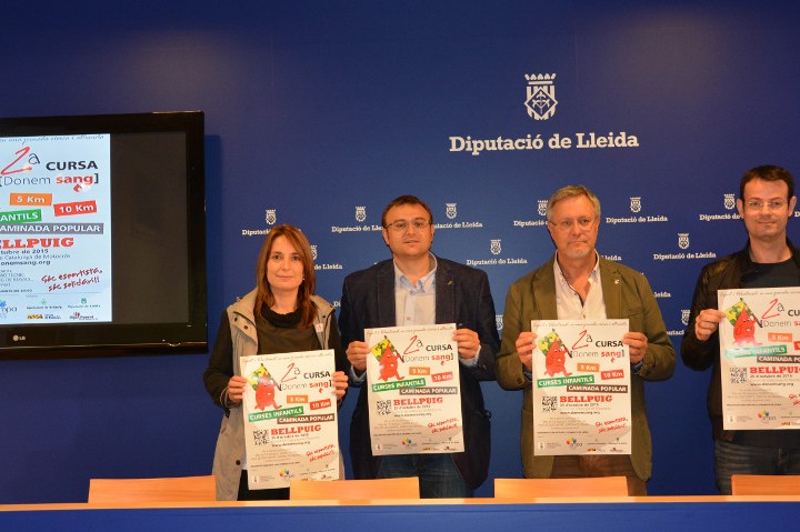 La Diputació de Lleida dóna suport a la 2a cursa donem Sang de Bellpuig