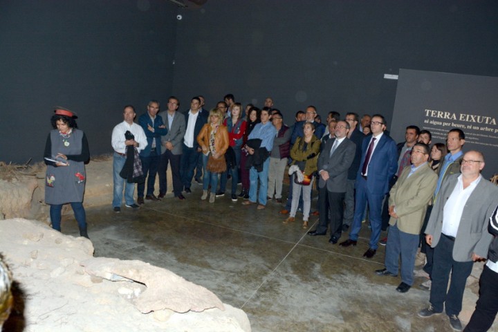 El president Joan Reñé a l’Espai Cultural dels Canals d’Urgell