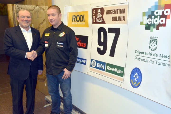 Reñé rep el pilot Enric Martí dies abans de la seva participació al Dakar 2016
