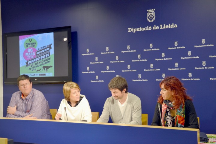 Roda de premsa de presentació de la VIII Cursa de Carnestoltes i la VII Cursa de Canicross de Puigverd de Lleida