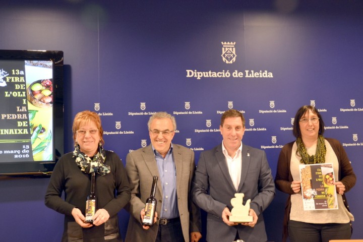 La Diputació de Lleida ha acollit aquest dimecres la presentació de la 13a edició de la Fira de l’Oli i de la Pedra de Vinaixa