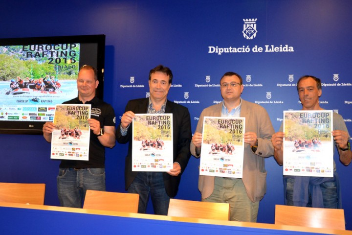 La Diputació de Lleida acull la roda de premsa de presentació de la primera edició de la Copa d’Europa de Rafting Noguera Pallaresa