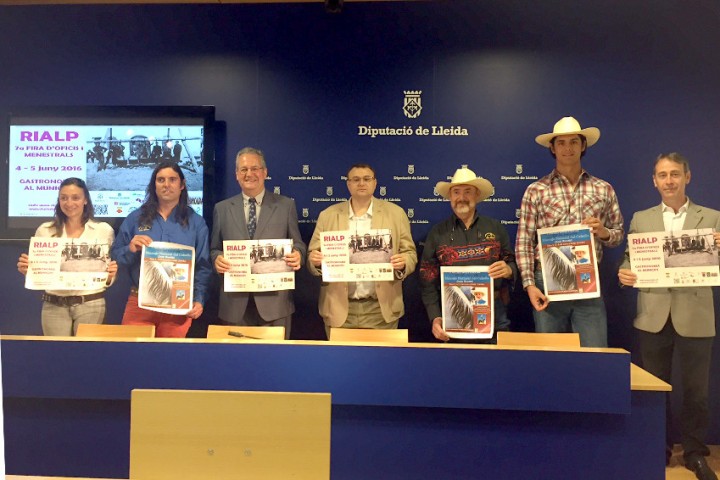 Presentació a la sala de premsa de la Diputació de Lleida de la 7a Fira d’Oficis i Menestrals de Rialp