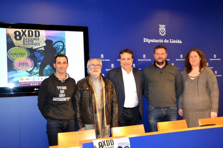 Roda de premsa de presentació de la 8a Xallenge BTT David Duaigües a la Diputació de Lleida