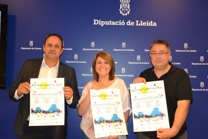 Roda de premsa de presentació del primer concurs per embellir els pobles, Garrigues en Flor