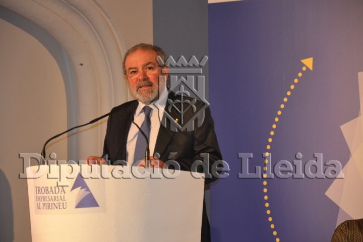 El president de la Diputació de Lleida, Joan Reñé, a la Trobada Empresarial del Pirineu